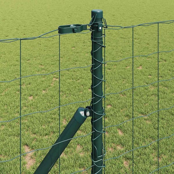 vidaXL Gjerde med stolpe grønn 1 x 10 m Stål
