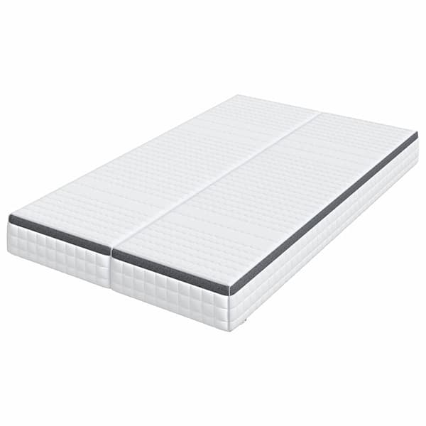 vidaXL Madrass 2 pcs Vitt och Grått 60 x 200 cm Bonellfjäder