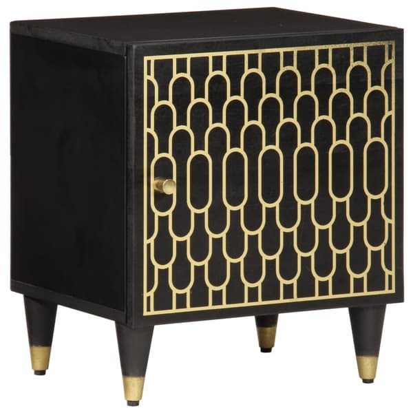 vidaXL Nattbord 2 stk 40x33x46 cm heltre mango