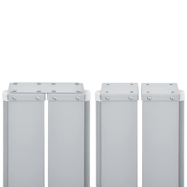 vidaXL Infällbar sidomarkis gräddvit 100x600 cm