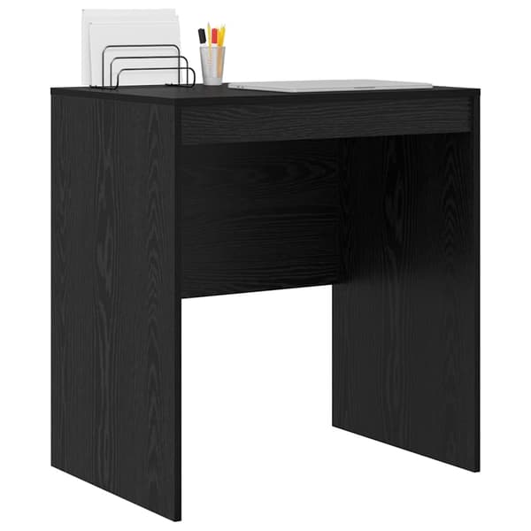 vidaXL Skrivebord Svart Eik 70 x 50 x 76 cm