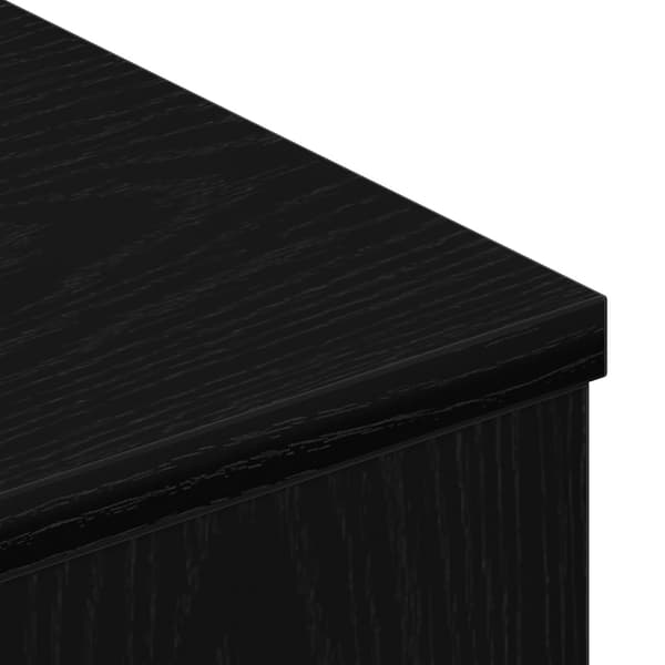 vidaXL TV-bänk Svart ek Trä Medium Rektangulär Modern