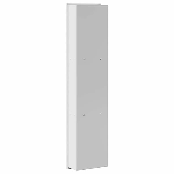 vidaXL Dusjniche Hvit 90 x 20 x 9.5 cm Rustfritt Stål