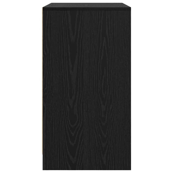vidaXL Serviesskap Svart Eik 70 x 41 x 75 cm Konstruert tre