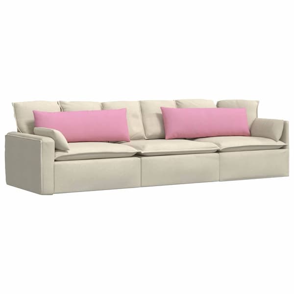 vidaXL Soffkuddar 2 st Rosa 120 x 40 cm tyg