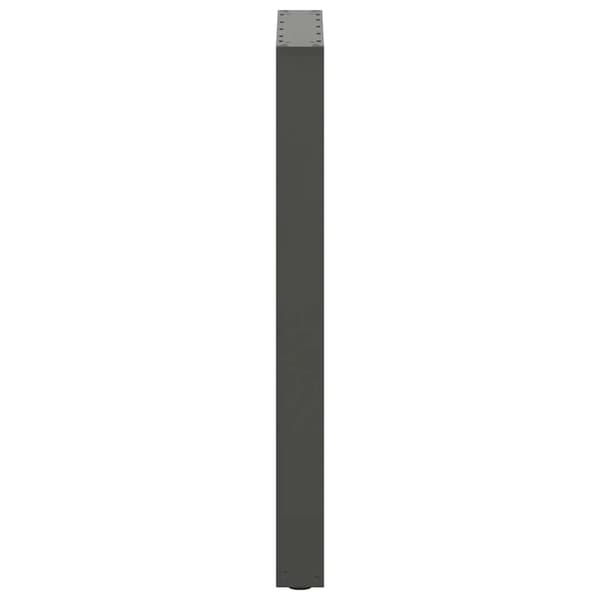 vidaXL Soffbordsben U-formade 2 st antracit 40x(90-91) cm stål