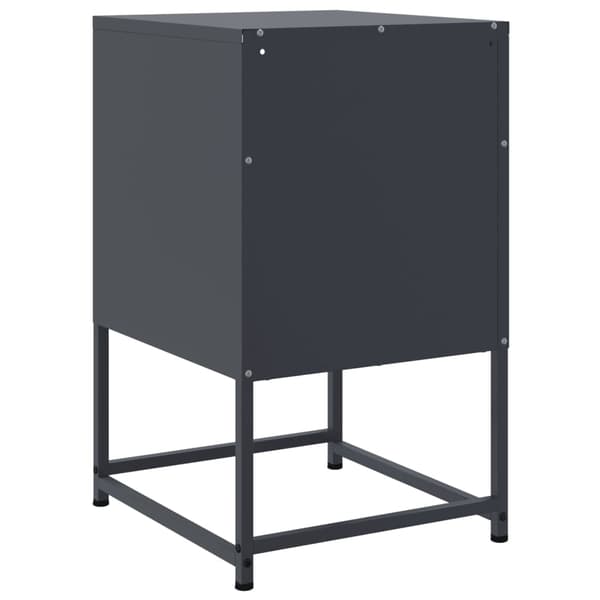 vidaXL Sängbord antracit 36x39x60,5 cm stål