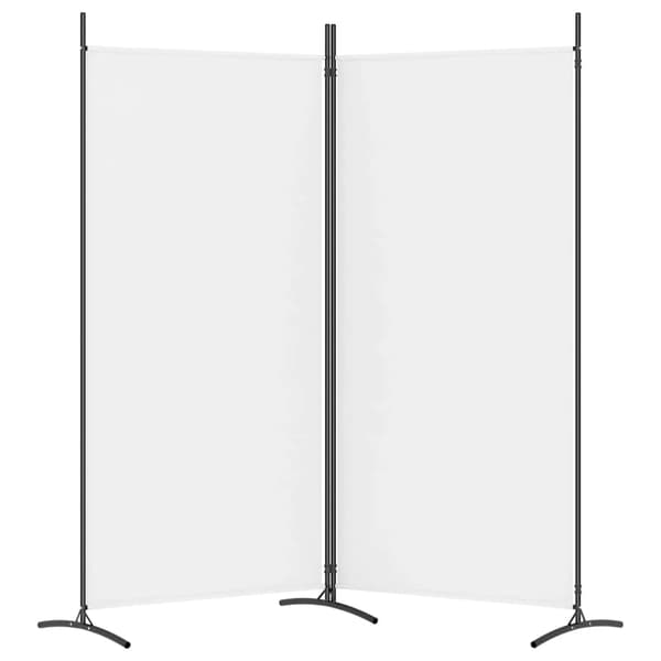 vidaXL Rumsavdelare 2 panel vit 175x180 cm tyg