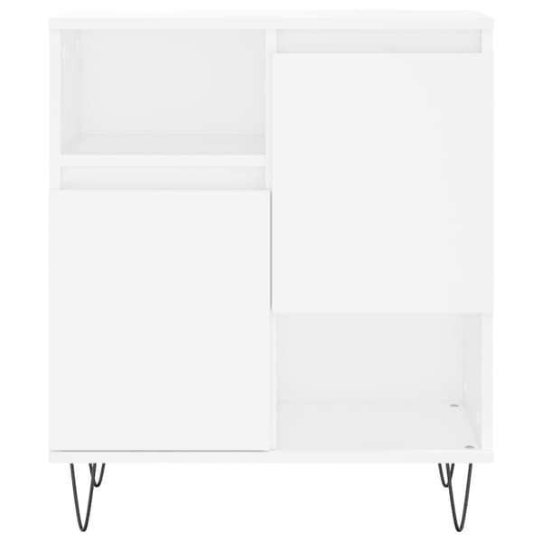 vidaXL Byrå vit 60x35x70 cm konstruerat trä