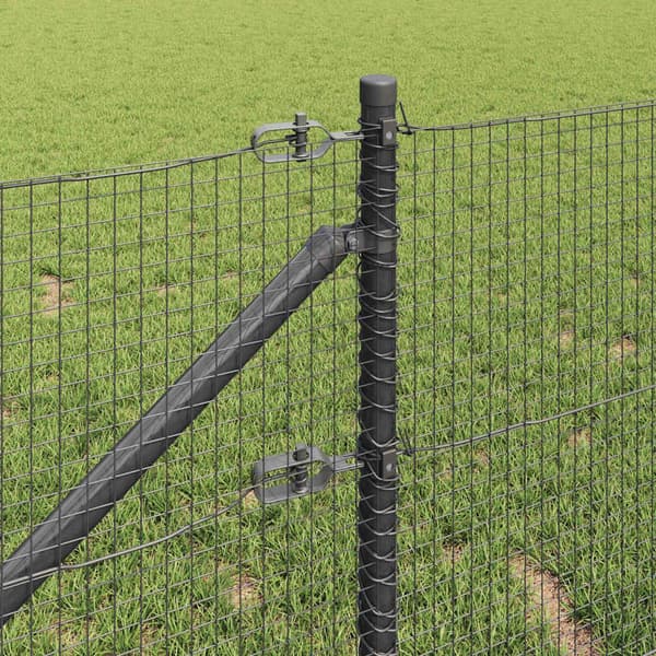 vidaXL Gjerde med innlegg. Grå 0.5 x 50 m Stål