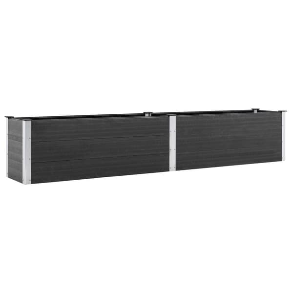 vidaXL Høybed 200x50x54 cm WPC grå