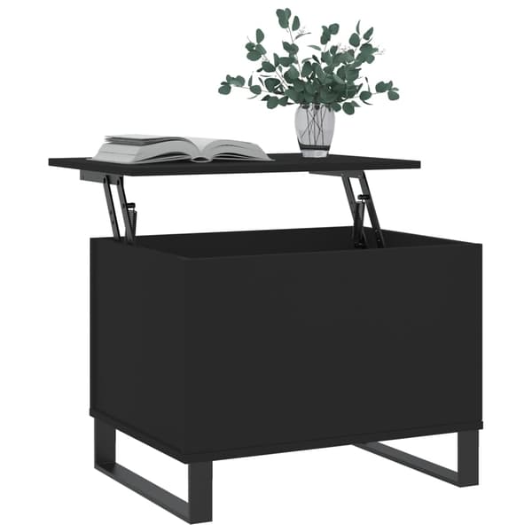 vidaXL Soffbord svart 60x44,5x45 cm konstruerat trä