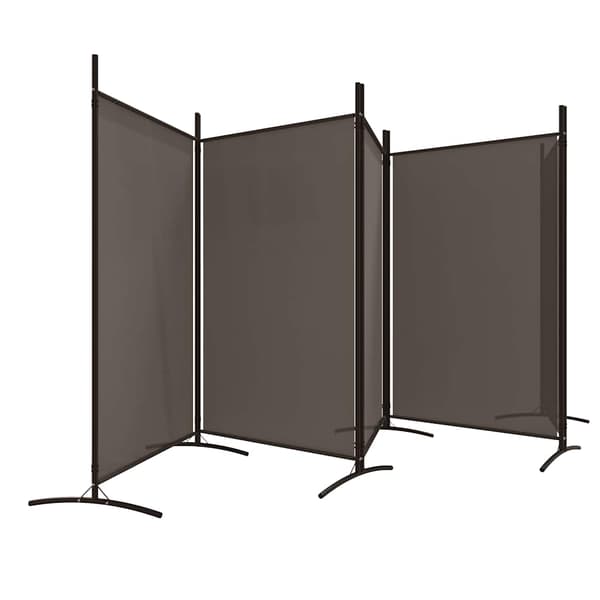 vidaXL Romdeler med 5 paneler antrasitt 433x180 cm stoff