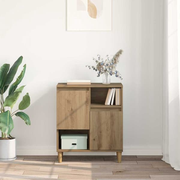 vidaXL Serviesskap artisan eik 35 x 60 x 70 cm Konstruert tre