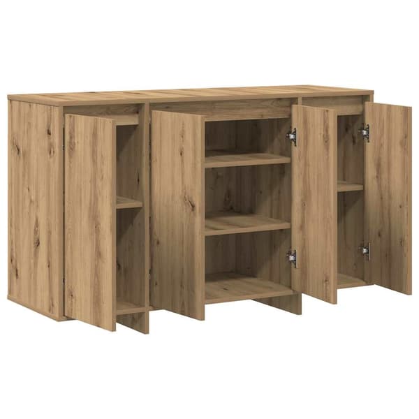vidaXL Serviesskap artisan eik 120 x 41 x 75 cm Konstruert tre