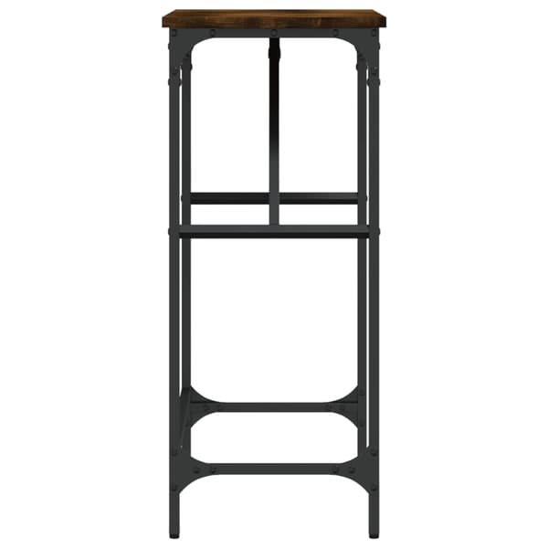 vidaXL Konsollbord røkt eik 75x32x75 cm konstruert tre