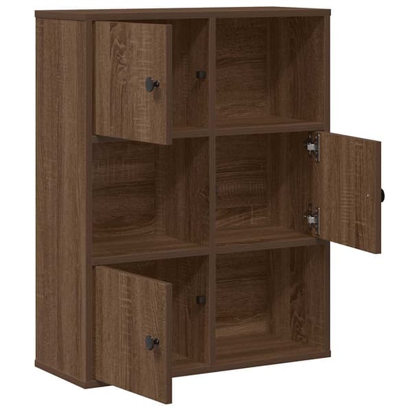 vidaXL Bokhylle brun eik 60x24x76,5 cm konstruert tre
