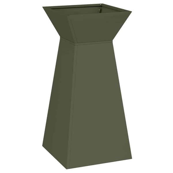 vidaXL Søyleplanter 2 pcs Olivengrønn 35 x 35 x 73 cm