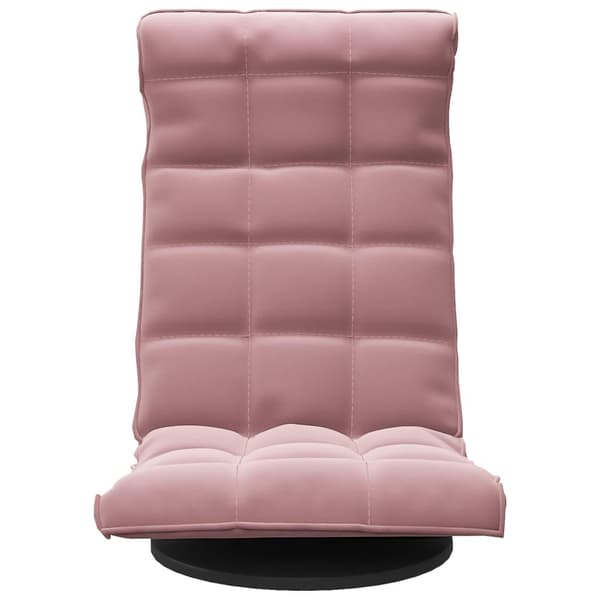 vidaXL Snurrbar golvstol rosa sammet