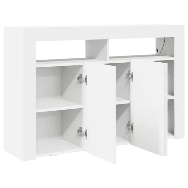 vidaXL Serviesskap Hvit 116 x 30 x 75 cm Konstruert tre