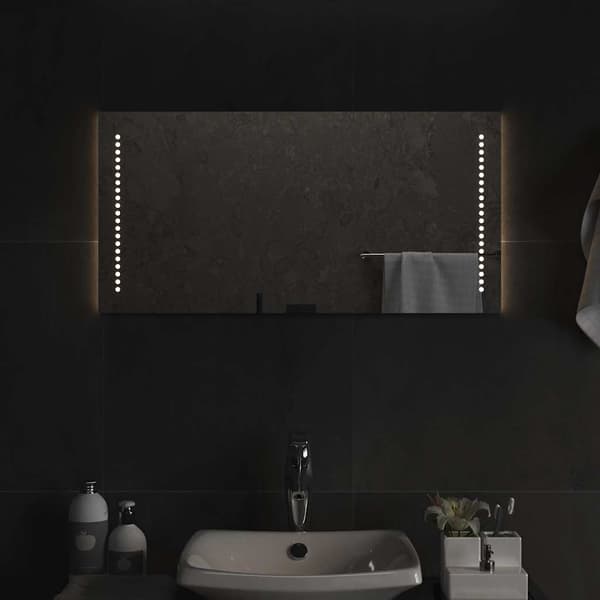 vidaXL Badrumsspegel LED 80x40 cm