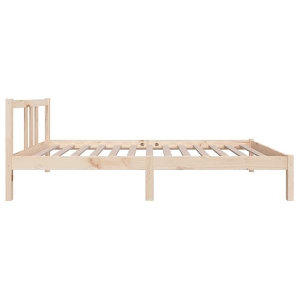 vidaXL Sängram massivt trä 90x190 cm