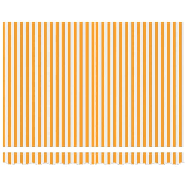 vidaXL Reserveduk til markise Gul og hvit 3 x 2 m Polyester