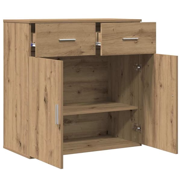 vidaXL Serviesskap Artisan Eik 78 x 38 x 80 cm Konstruert tre