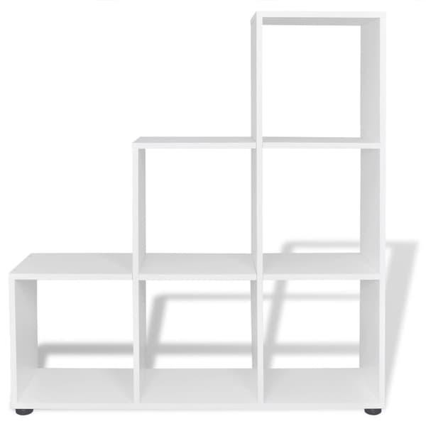 vidaXL Bokhylle 107 cm hvit