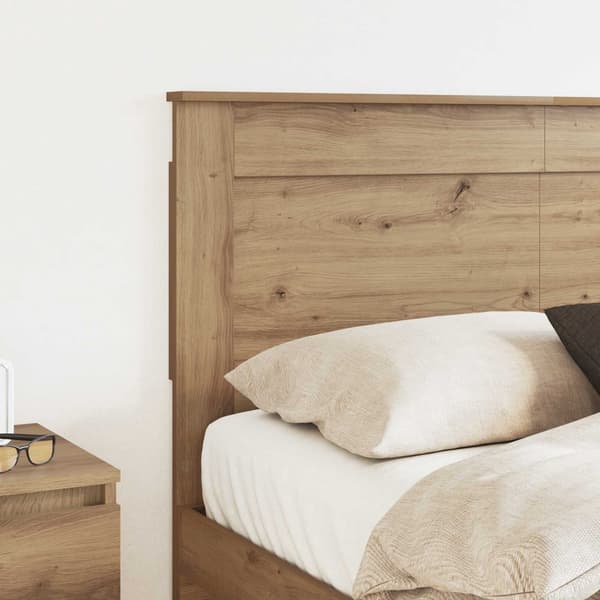 vidaXL Hodegavl med hodegjerde Artisan Eik 120 cm Konstruert tre