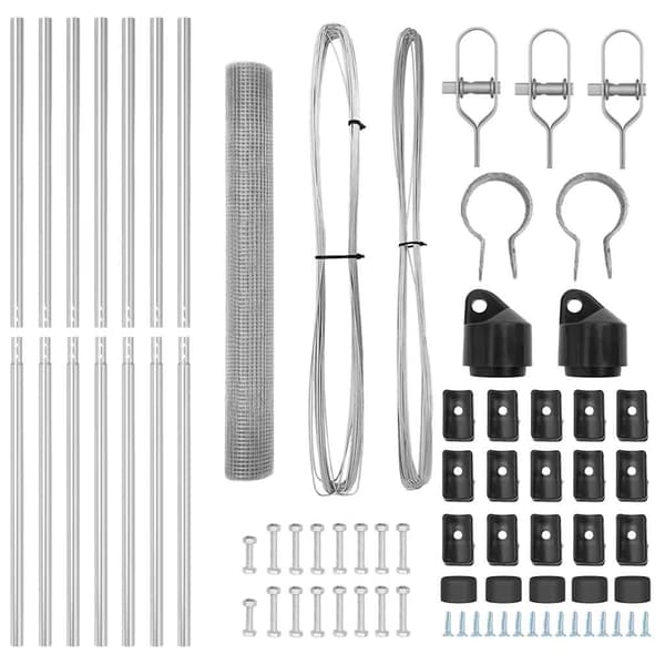 vidaXL Stängselstolpe Silver