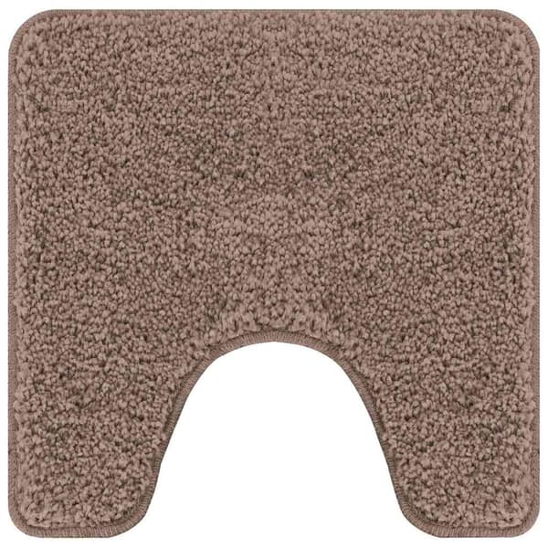 vidaXL Anti-skli baderomsmatte sett 3 pcs Brun PP