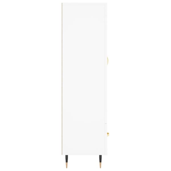 vidaXL Highboard hvit 69,5x31x115 cm konstruert tre