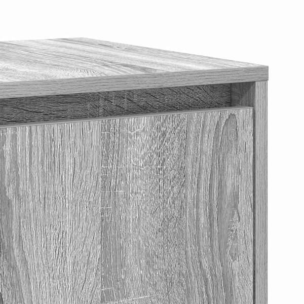 vidaXL Sideboard Grå sonoma 120 x 41 x 75 cm Konstruerat trä