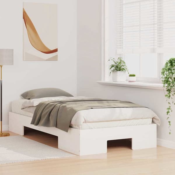 vidaXL Sengestamme Hvit 80 x 200 cm