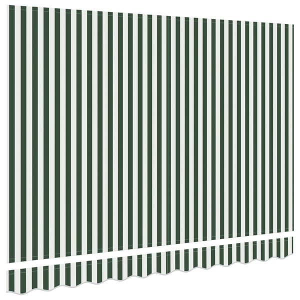vidaXL Markisväv Grön och Vit 280 x 245 cm Polyester