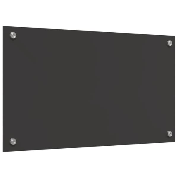 vidaXL Köksskydd Mörkgrå 70 x 40 cm härdat glas