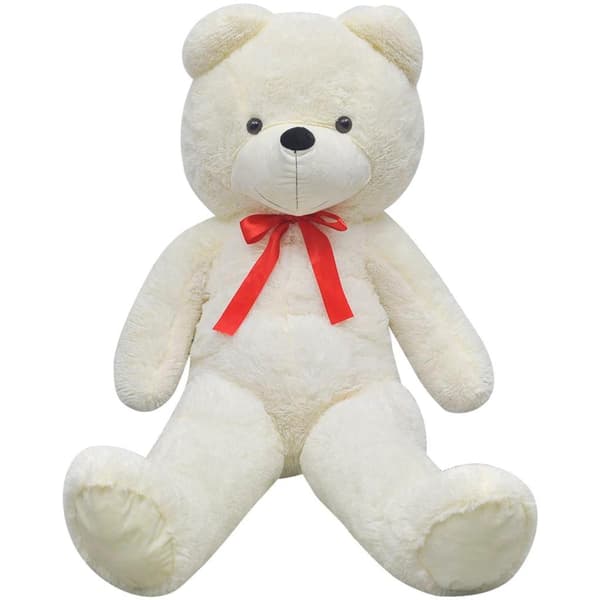 vidaXL Plysjbamse hvit 170 cm