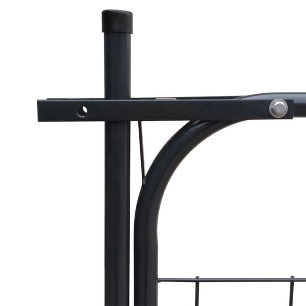 vidaXL Hageport 100x100 cm antrasitt