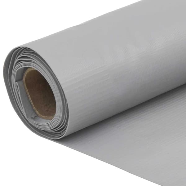 vidaXL Insynsskydd för balkong grå 600x120 cm PVC