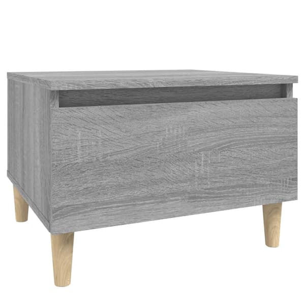 vidaXL Sidebord grå sonoma 50x46x35 cm konstruert tre