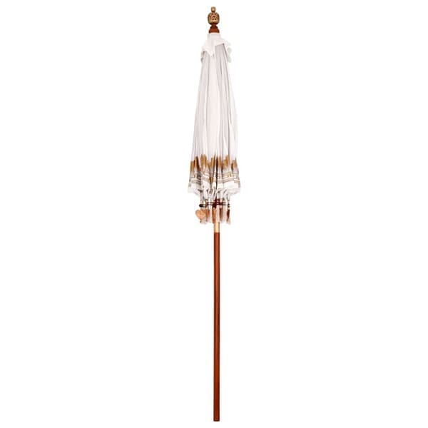 vidaXL Balinesisk Parasol Krem 185 x 185 x 260 cm