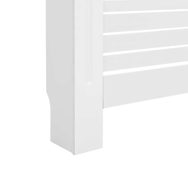 vidaXL Elementskydd vit 152x19x81,5 cm MDF