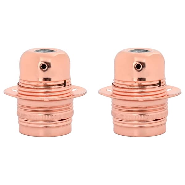 vidaXL Lampeholdere 2 stk rosa gull E27