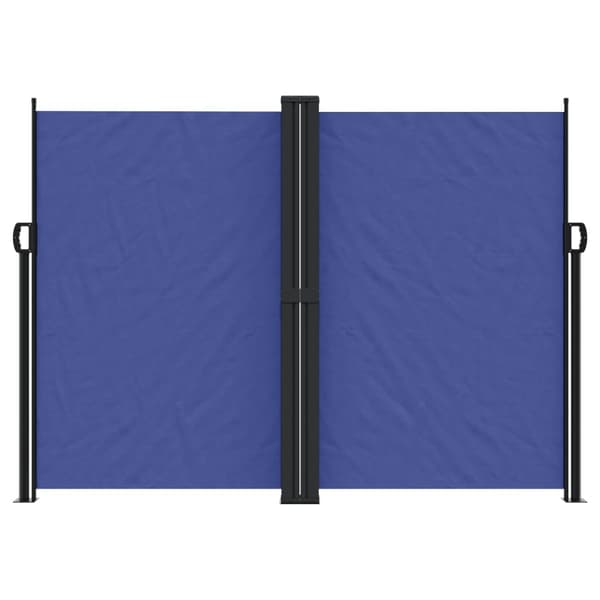 vidaXL Infällbar sidomarkis blå 180x1000 cm