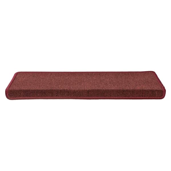 vidaXL Trappematter 30 stk 65x21x4 cm bordeaux rektangulær kant