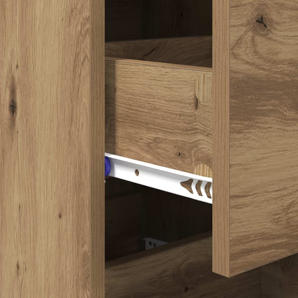 vidaXL Serviesskap artisan eik 34 x 34,5 x 90 cm Konstruert tre