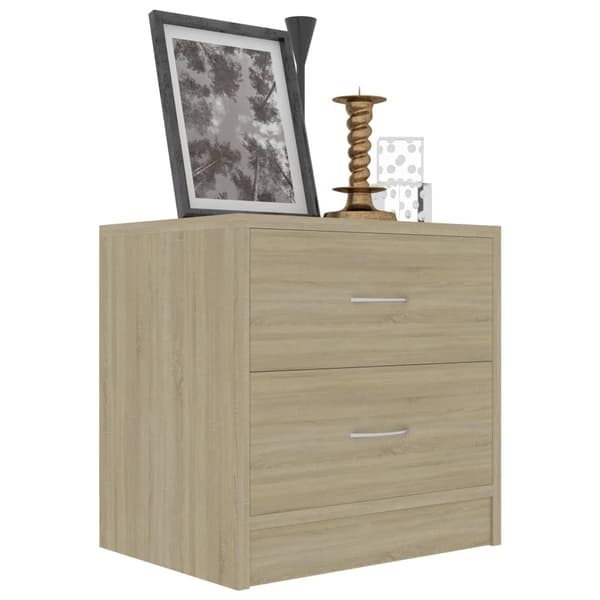 vidaXL Nattbord sonoma eik 40x30x40 cm sponplate