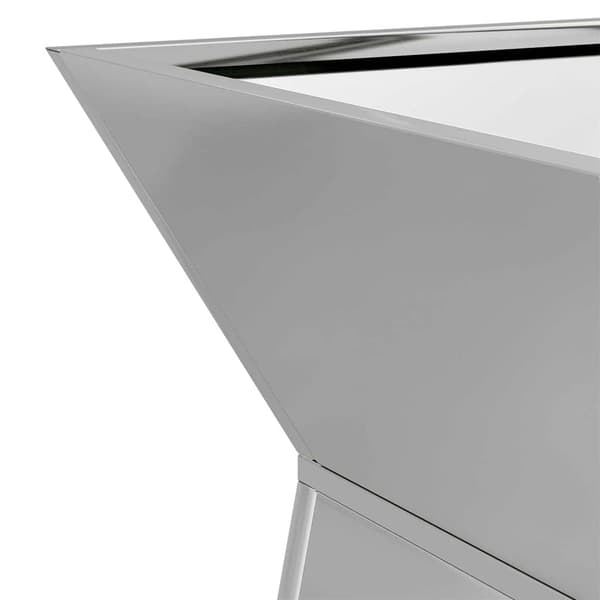 vidaXL Søyleplanter 2 pcs sølv 35 x 35 x 73 cm