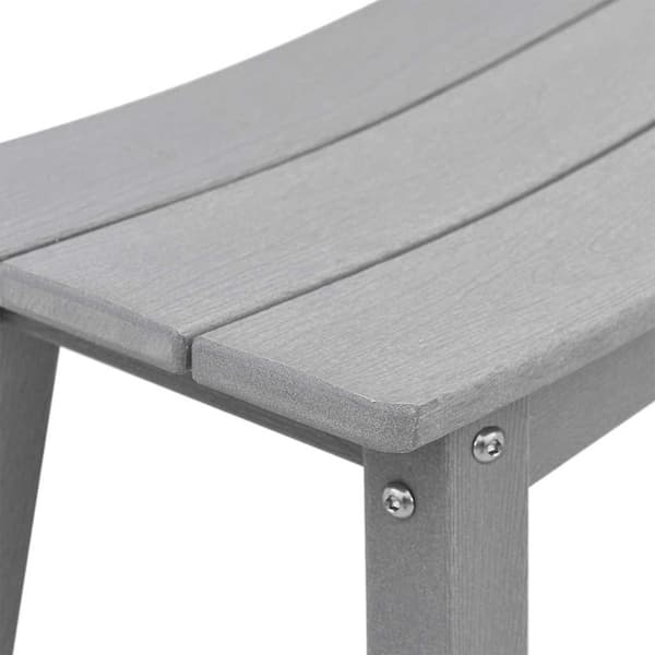 vidaXL Hage bar sett 3 pcs Lysegrå HDPE